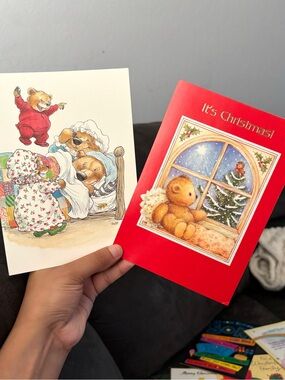 Vintage Greeting Cards VARIETY Bundle of 9- Christmas, Birthday & Get Well